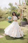 Lw 7173 Roman Silk Gota Pattern Work Navratri Lehenga Choli